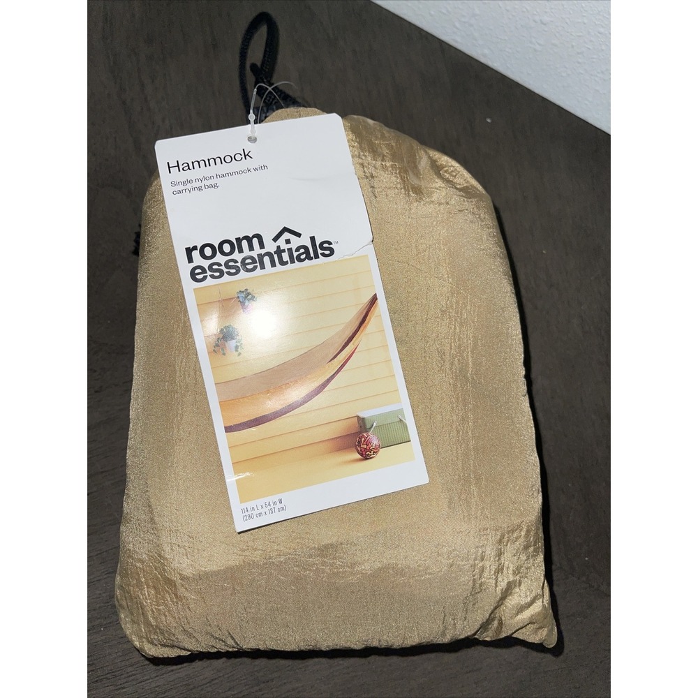 Room Essentials Single Nylon Hammock With Carrying Bag 114 in Length 54 in Width